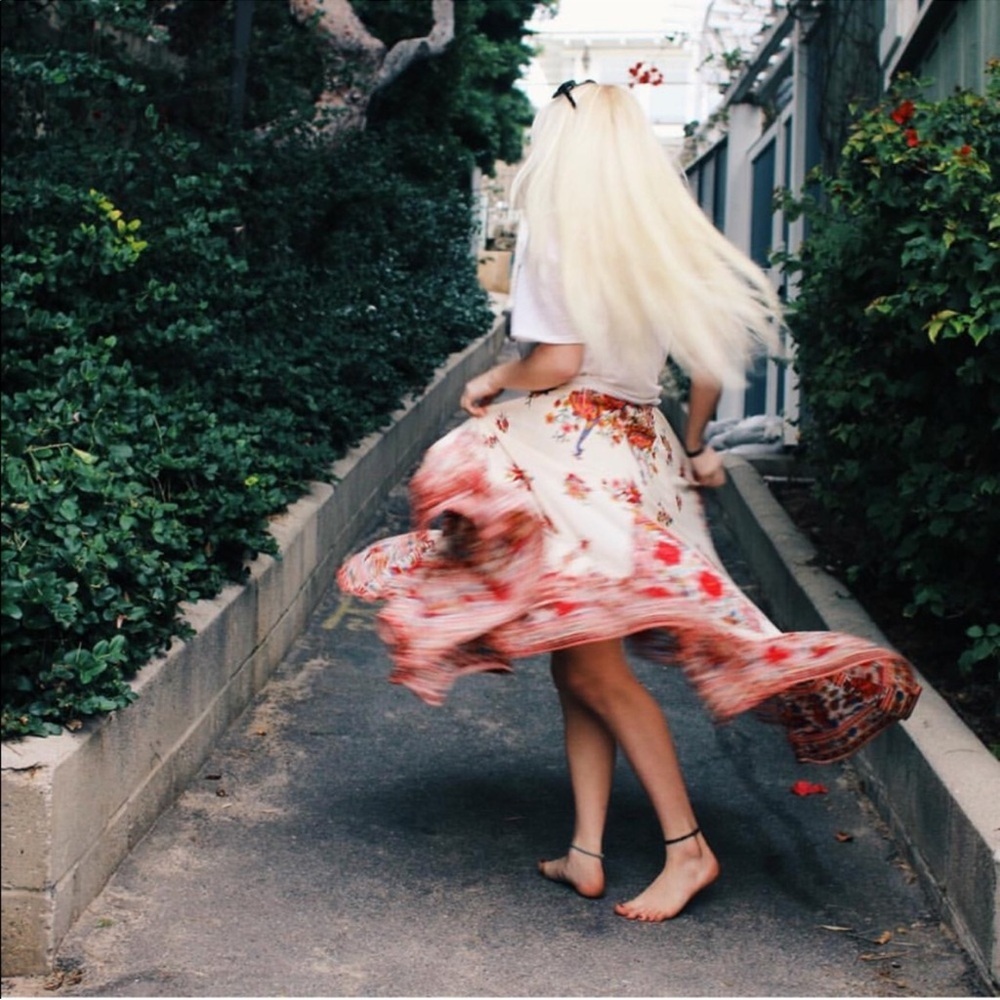 Spell Hotel Paradiso Castaway Maxi Skirt Multi Pearl Small EUC - Picture 9 of 10